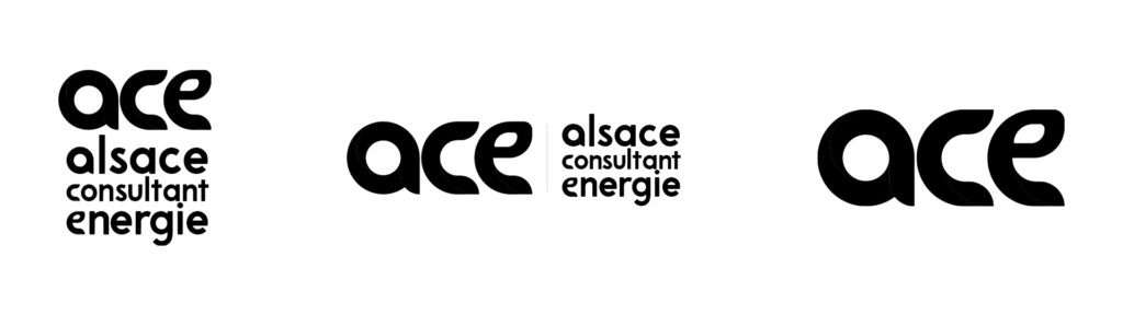ACE logos monochromes